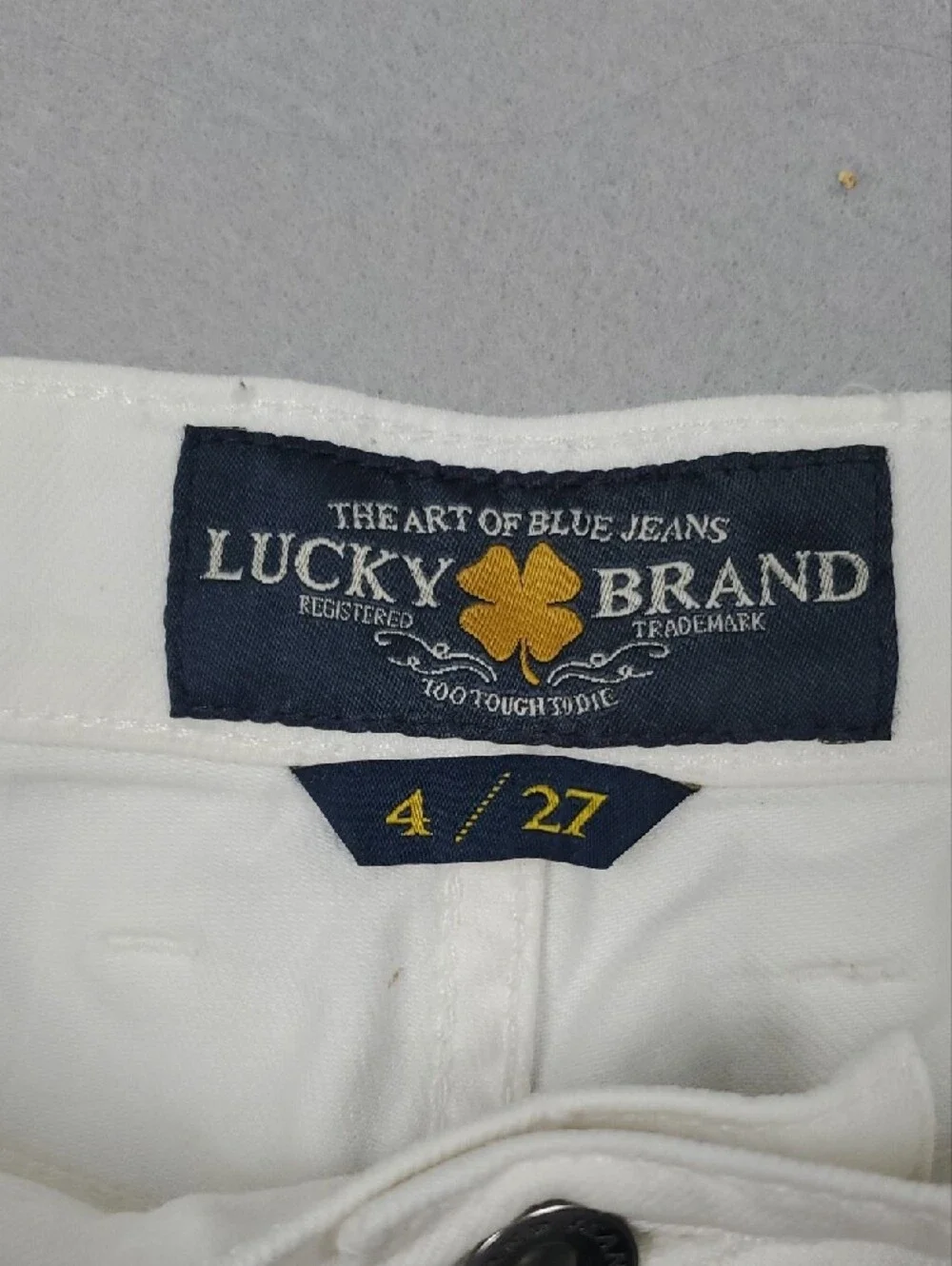 Lucky Brand White Men’s Straight Jeans
